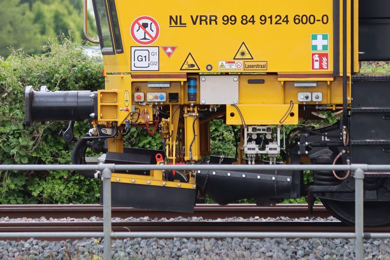 De nieuwe stopmachine van VolkerRail voor de eerste keer ingezet
